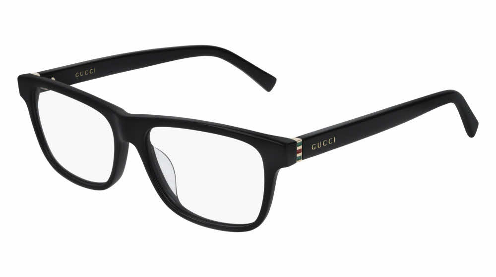 Gucci GG0454OA 001 Black Rectangular Eyeglasses